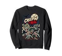 Creepin' It Real Zombie Halloween Sweatshirt