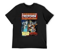 Creepshow Men's Retro Horror Movie Stephen King 1980S Cotton Blend Graphic Casual T Shirt Print Tops Black XXL