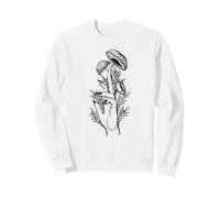 Creepy Art Gothic Goblincore Mushroom Hand Sweatshirt