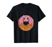 Creepy Cute Donut Bites Back Kawaii Foodie T-Shirt