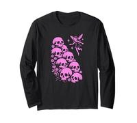 Creepy Cute Forest Fairy With Skull Pile Manche Longue