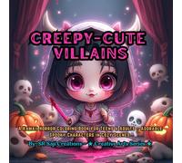 Creepy-Cute Villains: A Kawaii Horror Coloring Book for Teens & Adults - Adorable Spooky Characters in Cozy Scenes