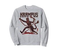 Creepy Gruss Vom Krampus Demon Christmas Devil Krampus Sweatshirt