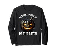 Creepy Halloween Graphic for Darkest Pumpkin in The Patch Manche Longue