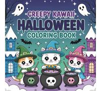 Creepy Kawaii Halloween Coloring Book: A Unique Collection of Creepy but Cute Scenes with Ghosts, Cats, Haunted Houses, Witches, Owls, Bats, Pumpkins and More to Color
