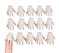 Creepy Mini Hands - Realistic Halloween Costume Props, Scary Accessories | 15 Pieces Horror Festive Holiday Figurine, Spooky Haunted House Party Decor for Pranks, Figures, Displays, Cosplay, P