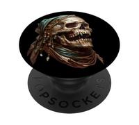 Creepy Skull Face for Mom Slavic Mythology Witch Baba Yaga PopSockets PopGrip Adhésif
