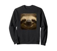 Creepy Smile Paresseux Flou Meme Photo Drôle Sweatshirt