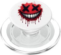 Creepy X Face Horror Smile - Halloween PopSockets PopGrip pour MagSafe