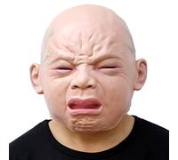 CreepyParty Deluxe Innovante Toussaint Costume Réunion Botanique Homme Tête Masque (Pleure bébé)