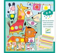 Créer Avec Des Autocollants Animalitos Multicolore TU