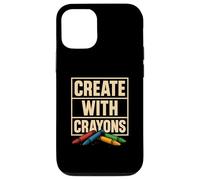 Créer avec des crèmes de dessin sur le thème de la rentrée scolaire en classe Coque pour iPhone 12/12 Pro