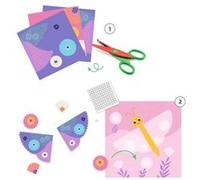 Creer avec du papier et decouper en crans Multicolore