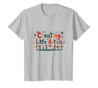 Créer de Petits Artistes : Inspirer la créativité des Jeunes T-Shirt, Enfant, Argent, 8 Ans