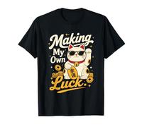 Creer Ma Propre Chance Chat Porte-Bonheur T-Shirt