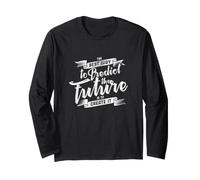 Créer Votre Futur Mindset Visionary Motivation Citation Design Manche Longue