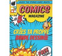 Crées ta propre bande dessinée: 120 Planches, Pages avec des cases vides de BD Vierges à Compléter - Enfants 3,4,5,6,7,8,9,10 ans, Ados et Adultes