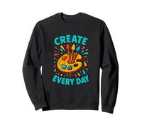 Créez Chaque Jour Un Dessin Humoristique de Peinture d'artiste Sweatshirt