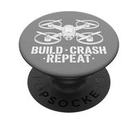 Créez Crash Repeat Drone Hobby PopSockets PopGrip Adhésif