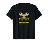Créez Crash Repeat Drone Life T-Shirt