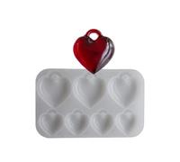 Créez de beaux pendentifs en forme de cœur avec ce pendentif en silicone résistant aux hautes températures pour la Saint-Valentin et un usage quotidien