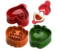Créez des Gourmandises d'Automne Parfaites comme en Boulangerie en Quelques Minutes avec Notre Set de 3 Moules à Chaussons | Impressionnez Vos Invités avec de Jolis Chaussons en Forme de