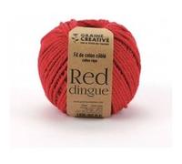 Créez des macramé avec le Coton Cablé de Graine Créative - Le fil idéal pour vos créations de décoration et d'accessoires(...) - 200326 Red dingue 200326 Red dingue G