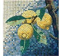 Créez des Motifs de Mosaïque Éblouissants avec Notre Kit pour Adultes, Carré de 20cm Citron