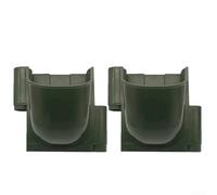 Créez des murs verts avec ce lot de 2 pots de fleurs verticaux, pour petits jardins et méthodes de croissance sans sol (vert)