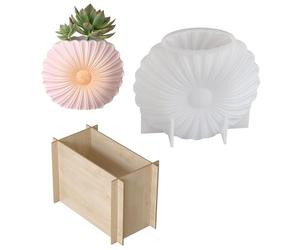 Créez des vases tournesols uniques avec ce moule en silicone robuste adapté pour les amateurs d'art et les experts en décoration de la maison. Moule robuste et facile à démouler