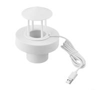 Créez instantanément une brume captivante avec notre nébuliseur à 4 LED pour bassins et décoration intérieure, design convivial (blanc)