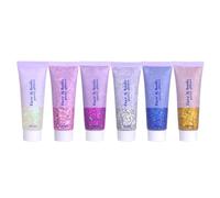 Créez un maquillage accrocheur avec 6 gels cosmétiques à paillettes pour les fêtes et les occasions festives