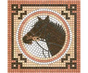 Créez une Œuvre d'Art en Mosaïque avec Notre Kit à Faire Soi-Même, Carré de 20cm Mustang