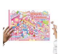 Créez vos propres autocollants de maison - Autocollants pour carnet de notes à effet 3D, mignons autocollants de paysage | Pour enfants, adolescents, adultes, fête de ricolage, école