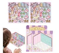 Créez vos propres autocollants de scène,autocollants de scène,Décalcomanies de dessin animé à effet | Autocollants décoratifs pour scrapbooking, créez vos propres autocollants de maison de dessin a