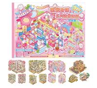 Créez Vos Propres Autocollants Maison | Décorations Carnet Effet 3D | Décalcomanies Paysage | pour Ados Activités Créatives Cadeaux Anniversaire Fête Carnet Scrapbooking