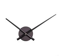 Créez vos propres horloges murales avec pointeur à cadran en métal et mouvement silencieux pour une touche personnalisée (noir)