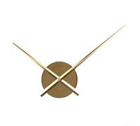 Créez vos propres horloges murales avec pointeur à cadran en métal et mouvement silencieux pour une touche personnalisée (doré)