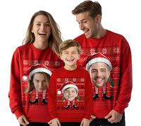 Créez vos propres pulls de Noël drôles et coquins - Pulls de Noël personnalisés pour hommes, femmes et enfants - Sweat personnalisé de Noël impertinent Idée cadeau unique, #001, M