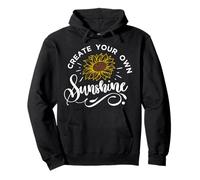 Créez vos propres vibrations estivales positives de tournesol Sweat à Capuche