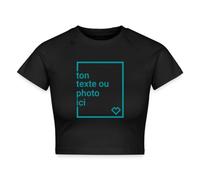 Créez Votre Crop Top Personnalisé avec Texte ou Photo Imprimée Crop Top