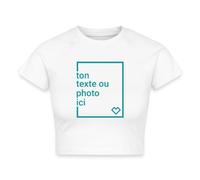 Créez Votre Crop Top Personnalisé avec Texte ou Photo Imprimée Crop Top