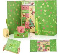 Créez votre propre calendrier de l'Avent vides à remplir vous-même, 24 boîtes de compte à rebours colorées réutilisables pour remplir vos propres boîtes de calendrier, calendrier de l'Avent à remplir