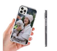 Créez votre propre coque de téléphone personnalisée pour iPhone 17, 16, 15, 14, 13, 12, 11 Pro Max, Mini Plus XR X, étui avec photos personnalisées pour Noël, anniversaire et Nouvel An, multicolore