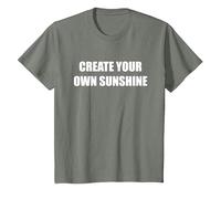 Créez Votre Propre Soleil T-Shirt, Enfant, Vert Kaki chiné, 12 Ans