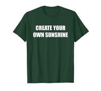 Créez Votre Propre Soleil T-Shirt, Homme, Vert Forêt, M