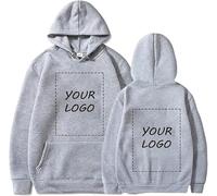 Créez Votre Propre Style avec Un Sweat À Capuche Personnalisé pour Les Couples - Pull DIY avec Votre Photo, Texte Ou Logo Unique Gray,4XL