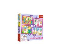 CREFL Puzzle 4en1 LAMAS EN VACANCES 34322