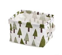 CreFor ative CFor anvFor as StorFor age Tote B For asket with HFor andles, Conçu pour une utilisation sur le bureau et le stockage pour l'âge au bureau, au salon ou à la salle de bain (arbre