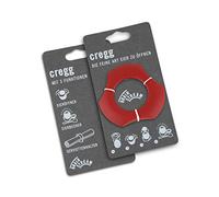 cregg Rouge - Ouvre-œuf 3-en-1 - Coupe-œuf, support à œuf et anneau de service - Gadget de cuisine original - Fabriqué en Allemagne